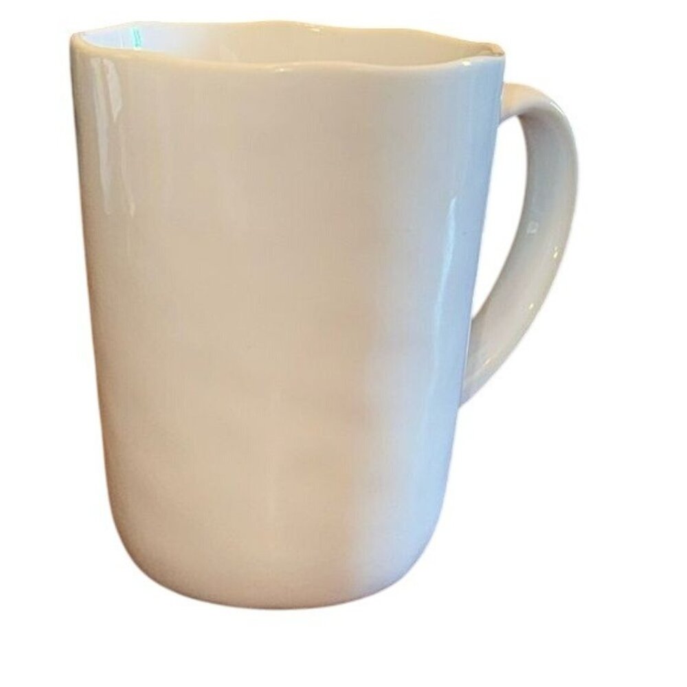 Crate & Barrel White Ceramic Mug